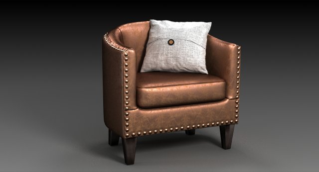 harlow arm chair Modello 3D .c4d .max .obj .3ds .fbx .stl .blend 
