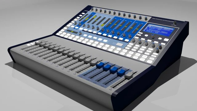 digital studio mixer 3D Model .c4d .max .obj .3ds .fbx .stl .blend 