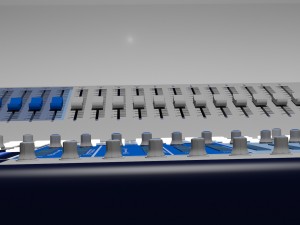 digital studio mixer 3D Model