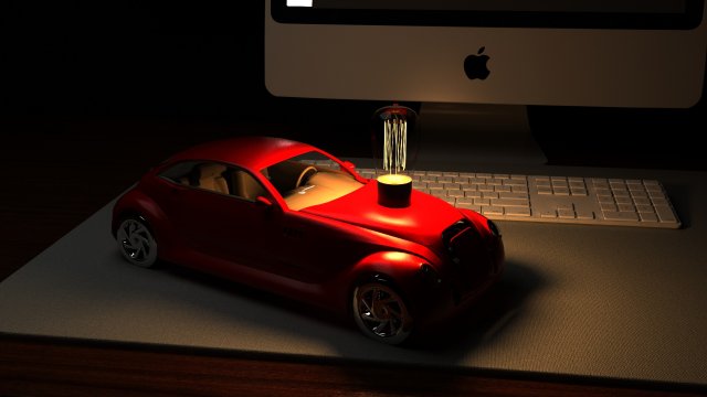 car lamp Model 3D .c4d .max .obj .3ds .fbx .stl .blend
