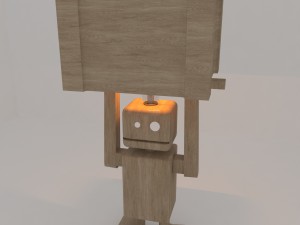 robot light lamp Model 3D