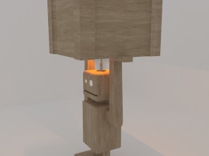 robot light lamp Model 3D