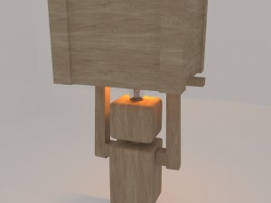 robot light lamp Model 3D