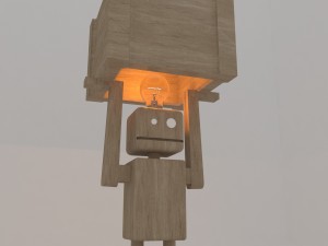 robot light lamp Model 3D