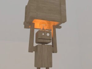 robot light lamp 3D Model