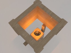 robot light lamp Model 3D