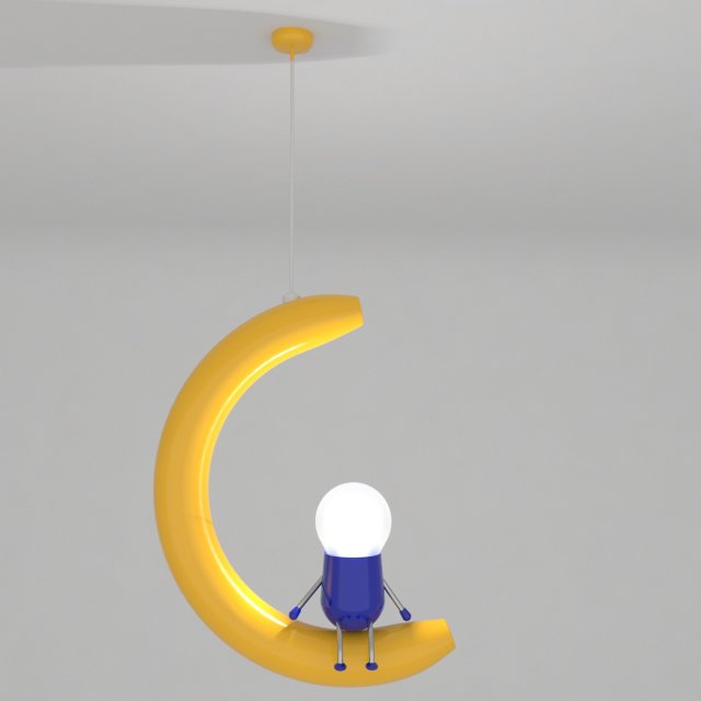 banana light 3D Model .c4d .max .obj .3ds .fbx .stl .blend 