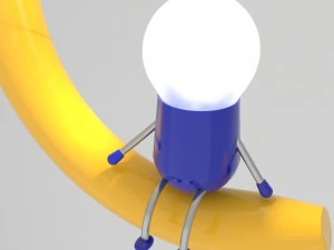 luz de banana Modelo 3D