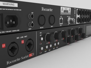 focusrite 18i20 - audio interface Modelo 3D
