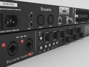 focusrite 18i20 - audio interface 3D Model
