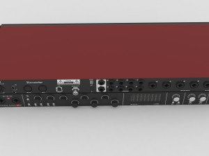 focusrite 18i20 - audio interface Modelo 3D