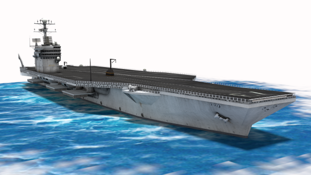 uss george washington aircraft carrier cvn-73 3D Model .c4d .max .obj .3ds .fbx .stl .blend 