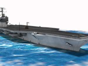 uss george washington aircraft carrier cvn-73 3D Model