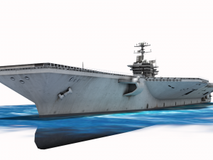 uss george washington aircraft carrier cvn-73 3D Model