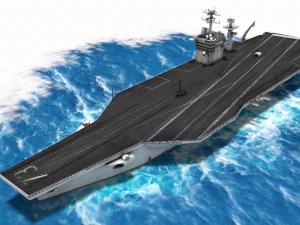 porta-avi&otilde;es uss george washington cvn-73 Modelo 3D