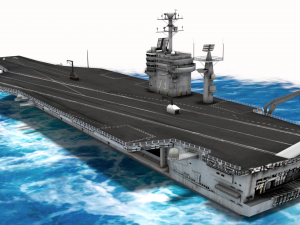 uss george washington aircraft carrier cvn-73 3D Model