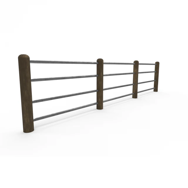 seamless road fences 3D Model .c4d .max .obj .3ds .fbx .stl .blend