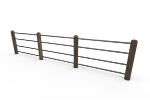 seamless road fences 3Dモデル