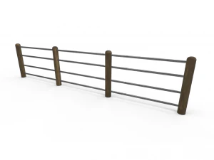 seamless road fences 3D Model