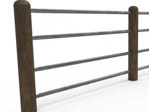 seamless road fences 3Dモデル
