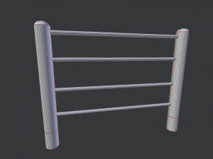 seamless road fences 3Dモデル