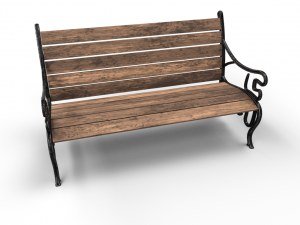 park bench 3D Model