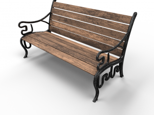 park bench 3D Model