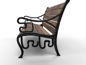 park bench 3D Model