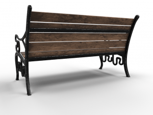 park bench 3D Model