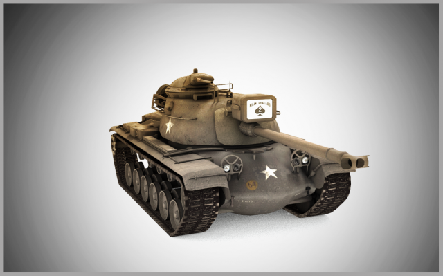 m48a3 patton Model 3D .c4d .max .obj .3ds .fbx .stl .blend 