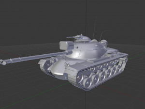 m48a3 patton Model 3D