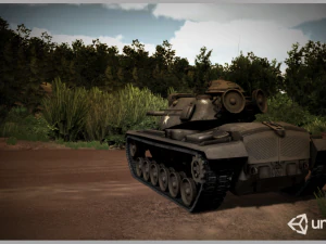 pattone m48a3 Modello 3D