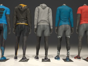 male mannequin nike pack 1 Model 3D
