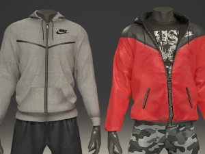 male mannequin nike pack 1 3D Model