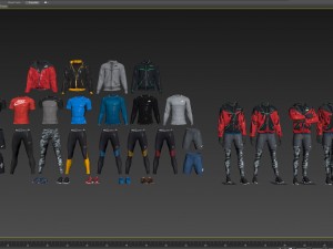 male mannequin nike pack 1 Model 3D