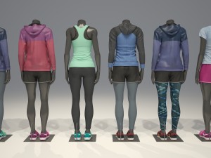 female mannequin nike pack 1 Model 3D