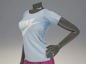 female mannequin nike pack 1 3D Model