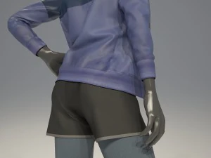 female mannequin nike pack 1 3D Model