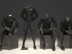 male mannequin nike pack 2 Modelo 3D