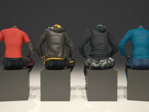 male mannequin nike pack 2 3D Model