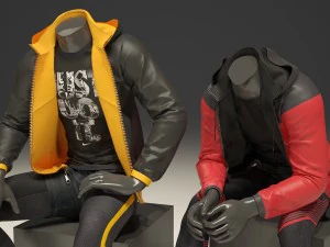 male mannequin nike pack 2 3D Model