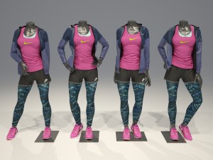 female mannequin nike pack 2 3D-Modell