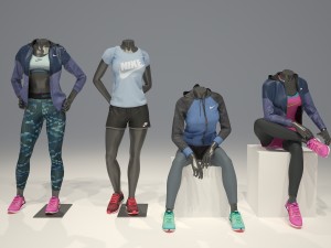 female mannequin nike pack 3 3D-Modell