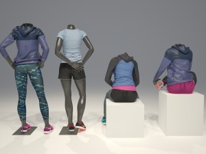 female mannequin nike pack 3 3D-Modell