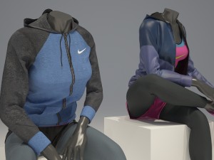 female mannequin nike pack 3 3D-Modell
