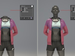 female mannequin nike pack 3 3D-Modell