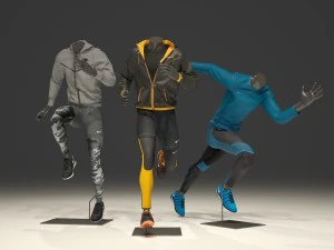 heren etalagepop nike pack 3 3D Model