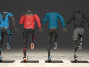 male mannequin nike pack 3 Modello 3D