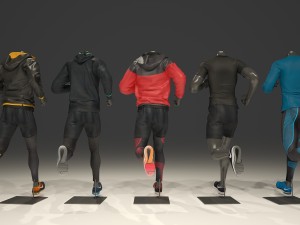 male mannequin nike pack 3 Modello 3D