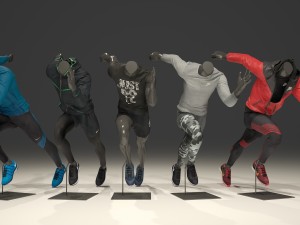 male mannequin nike pack 3 Modello 3D